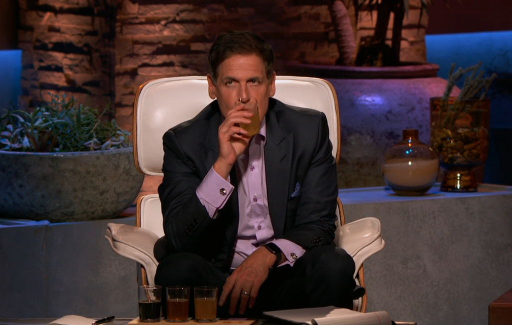 mark cuban testing the beermkr on shark tank