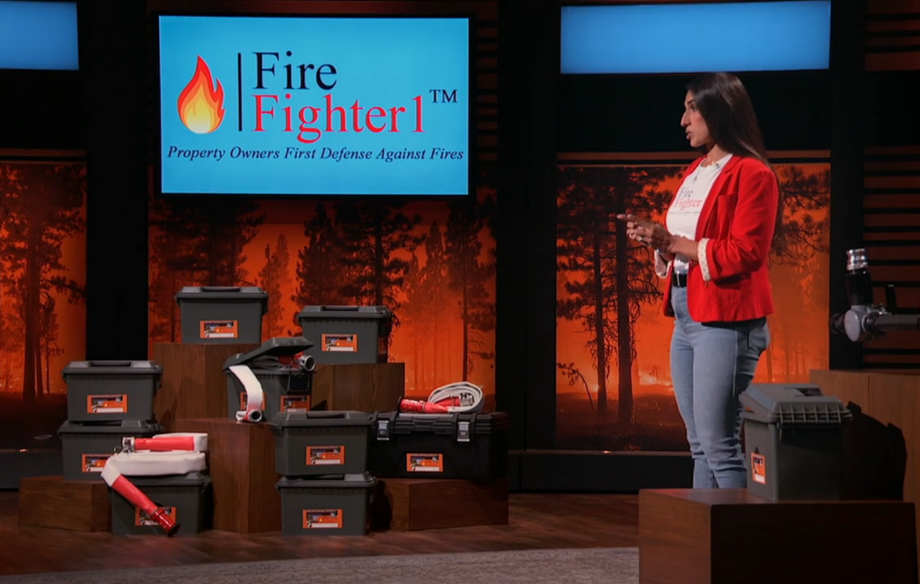 founder of firefighter1 pitching on shark tank