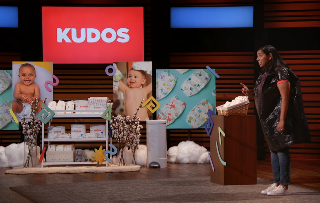 founder of kudos diapers pitching on shark tank season 14