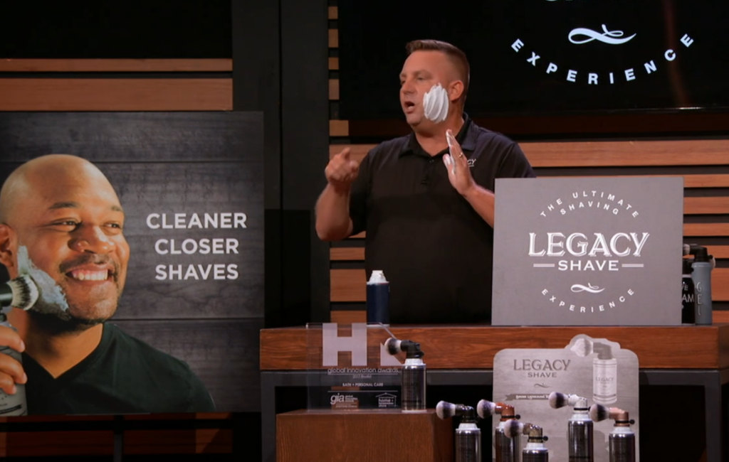 founder of legacy shave pitching on shark tank