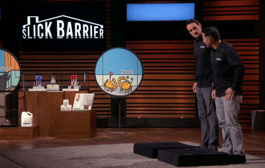 founders of slick barrier pitching on shark tank