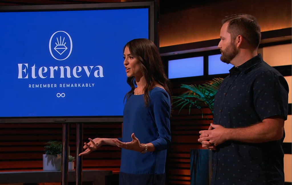 founders of eterneva pitching at shark tank