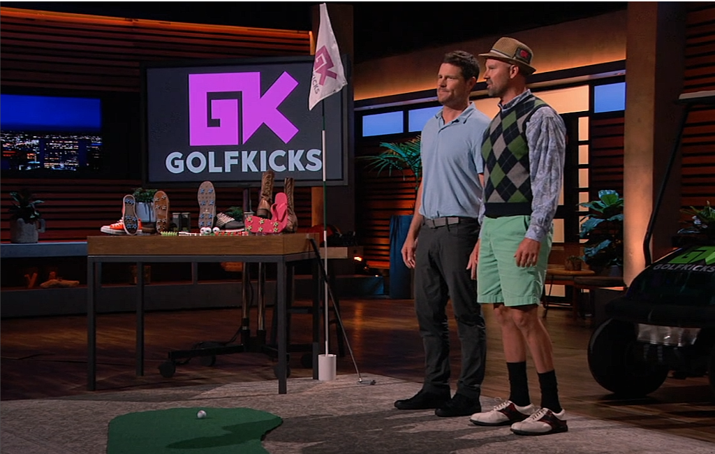 founders of golfkicks at shark tank