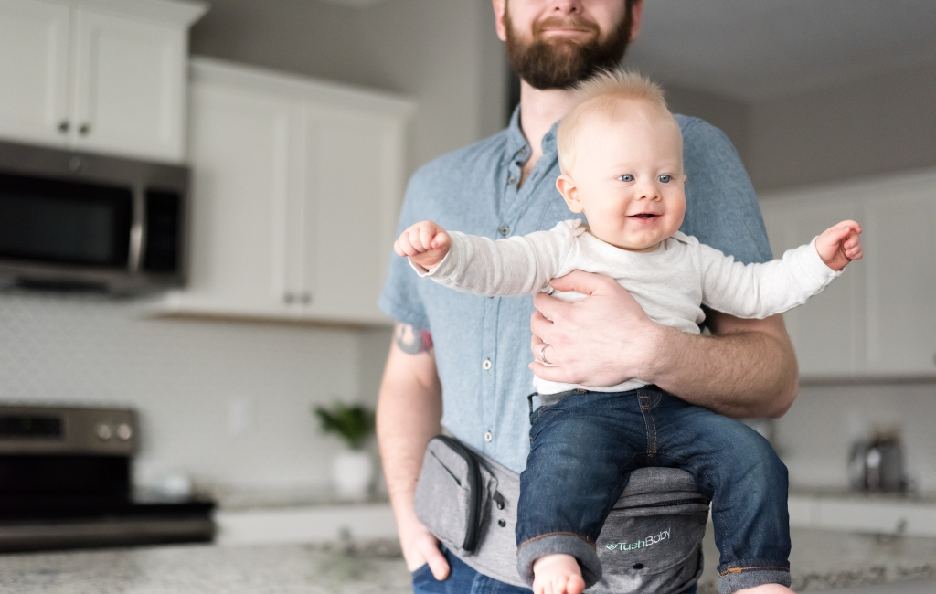 dad with baby