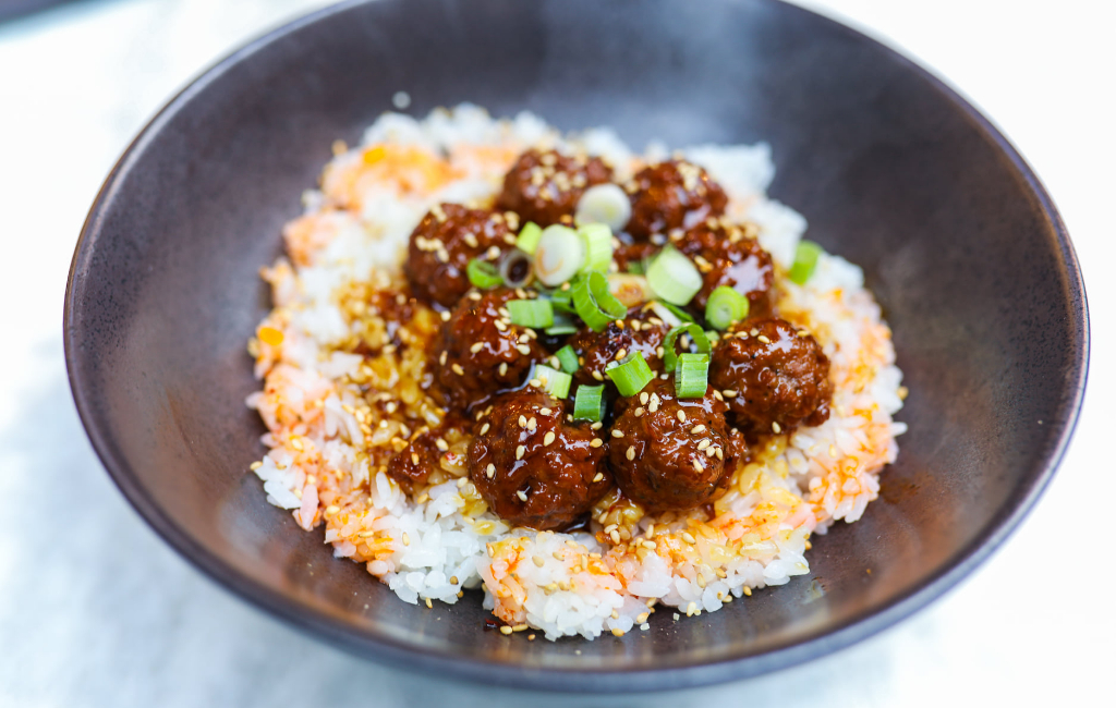 meatballs with rice