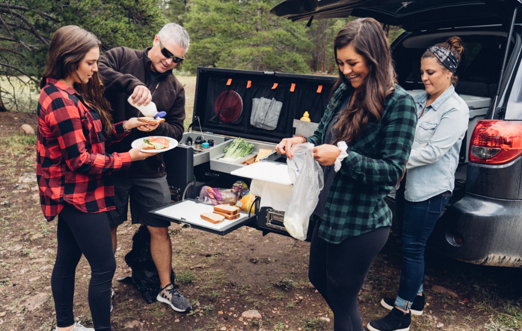 using tailgate n go while camping