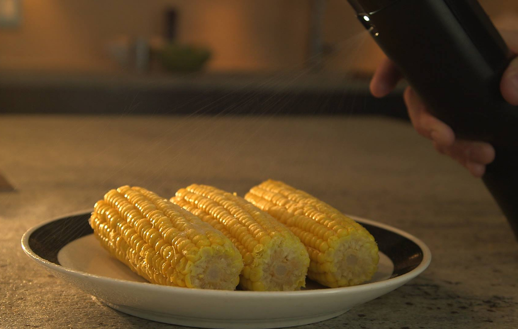 corn on plate