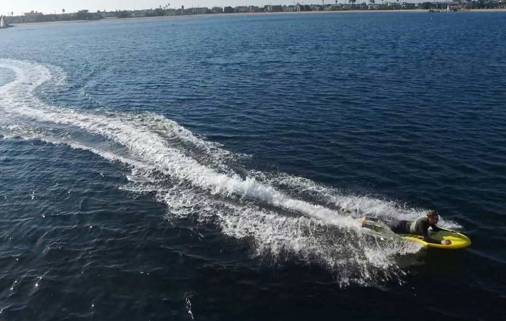 man surfing