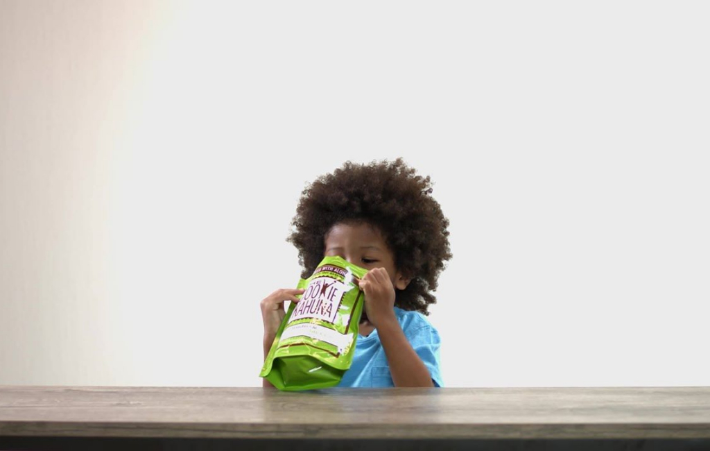 kid eating cookies