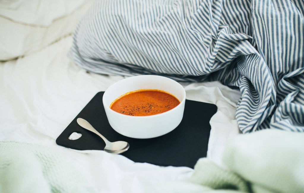 soup in the bed