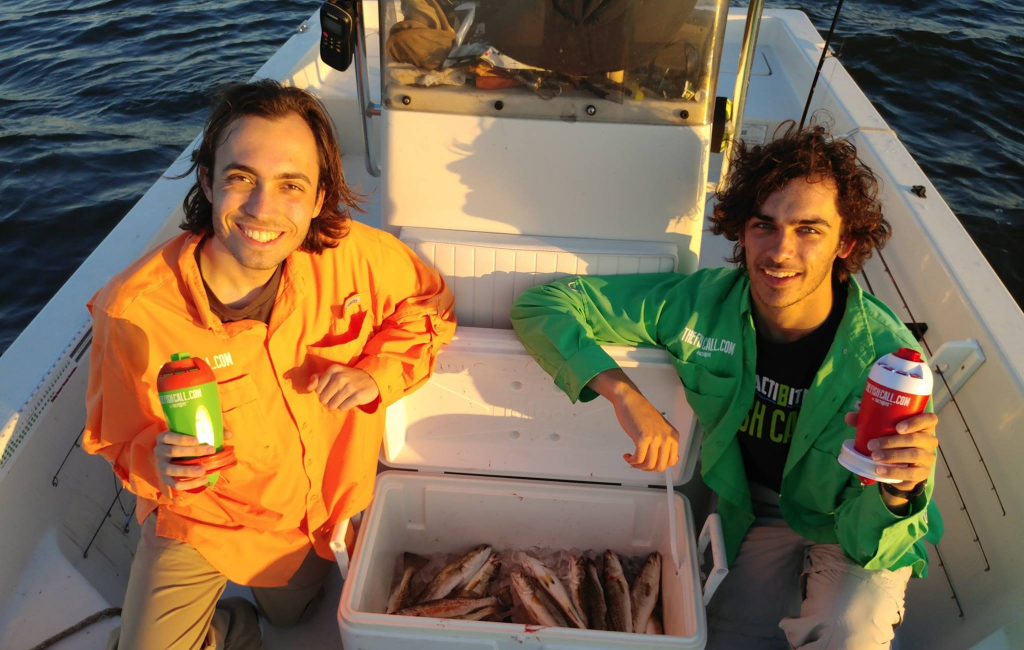 friends on boat