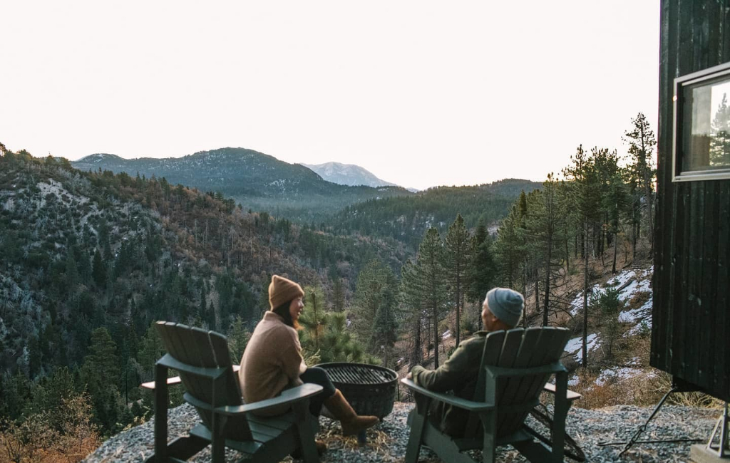 Couple enjoying view