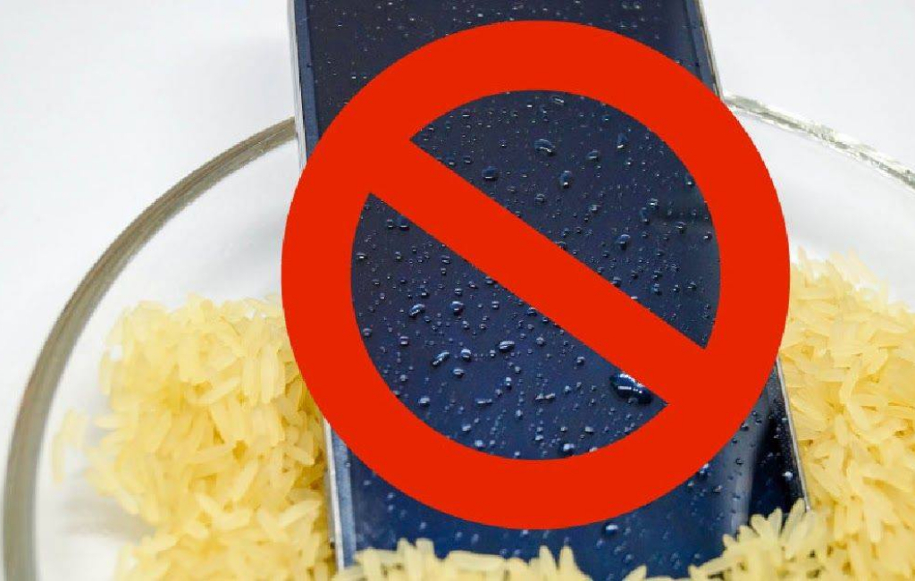 Don’t put phone in rice