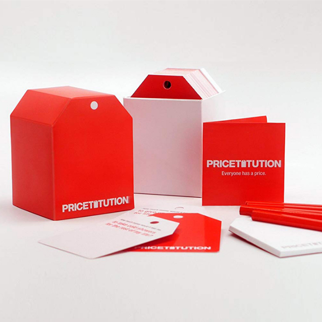 Pricetitution card game