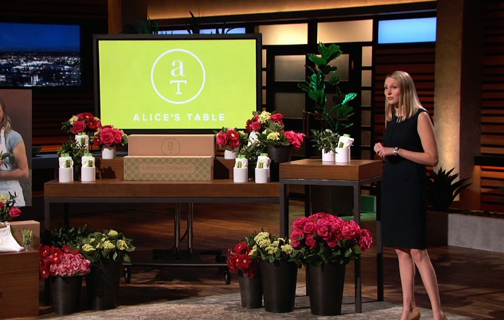 founder-of-alice's-table-flower-arrangement-pitching-on-shark-tank