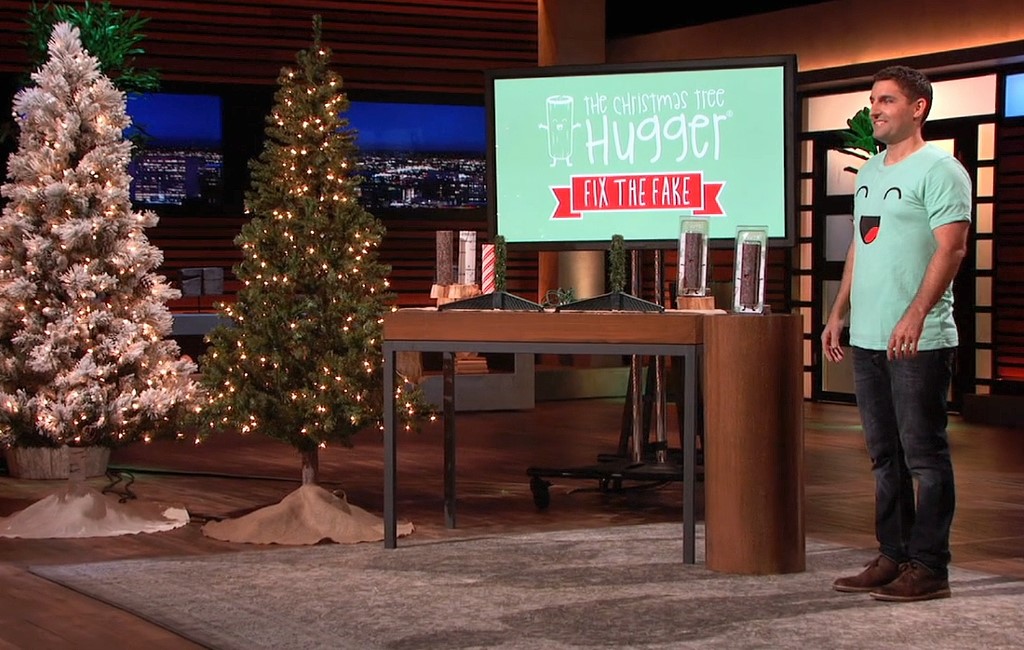 founder-of-the-christmas-tree-hugger-pitching-on-shark-tank