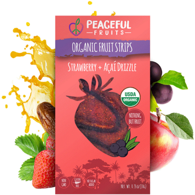 Strawberry acai fruit strips