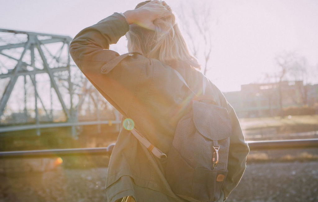 woman with bag