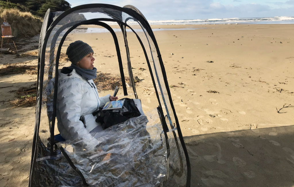 tent on the beach