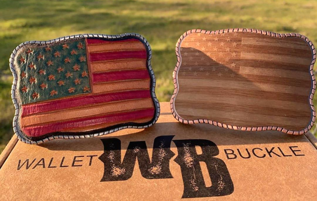 US flag buckle