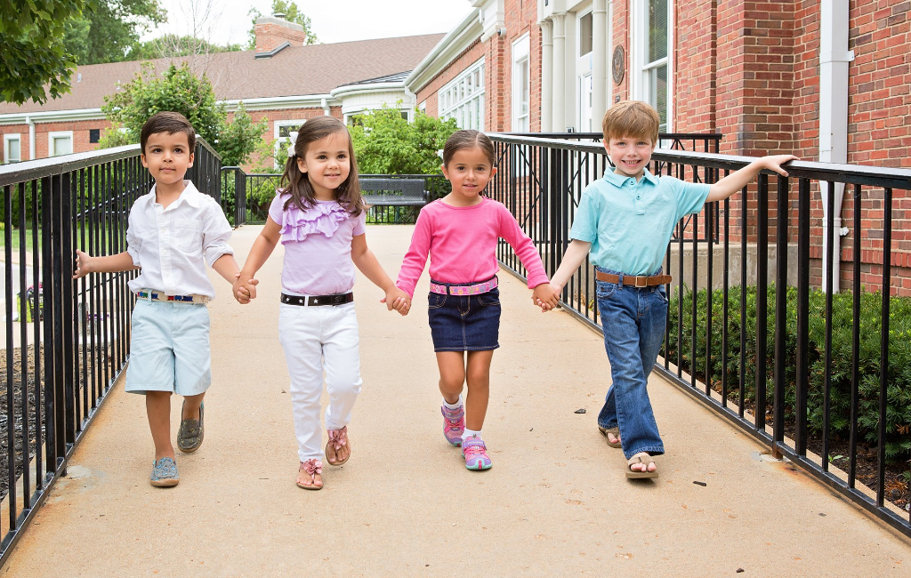 kids taking a walk