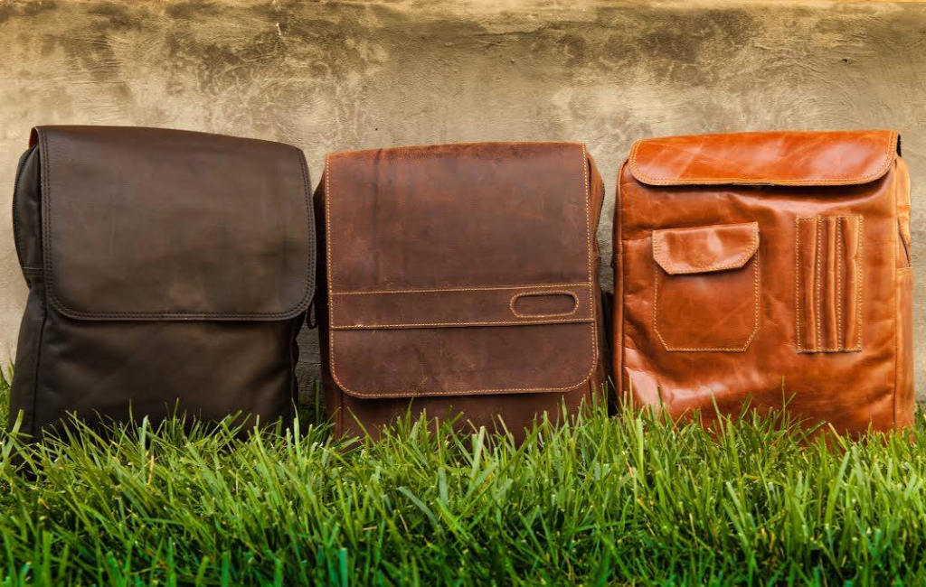 different coloured man bags