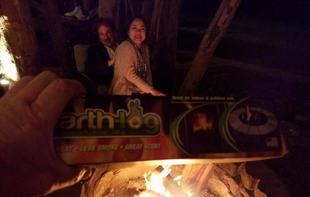 camping-fire-eco-log