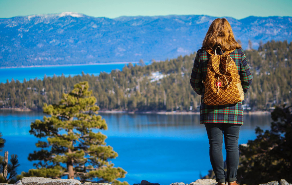 woman enjoying beautiful view