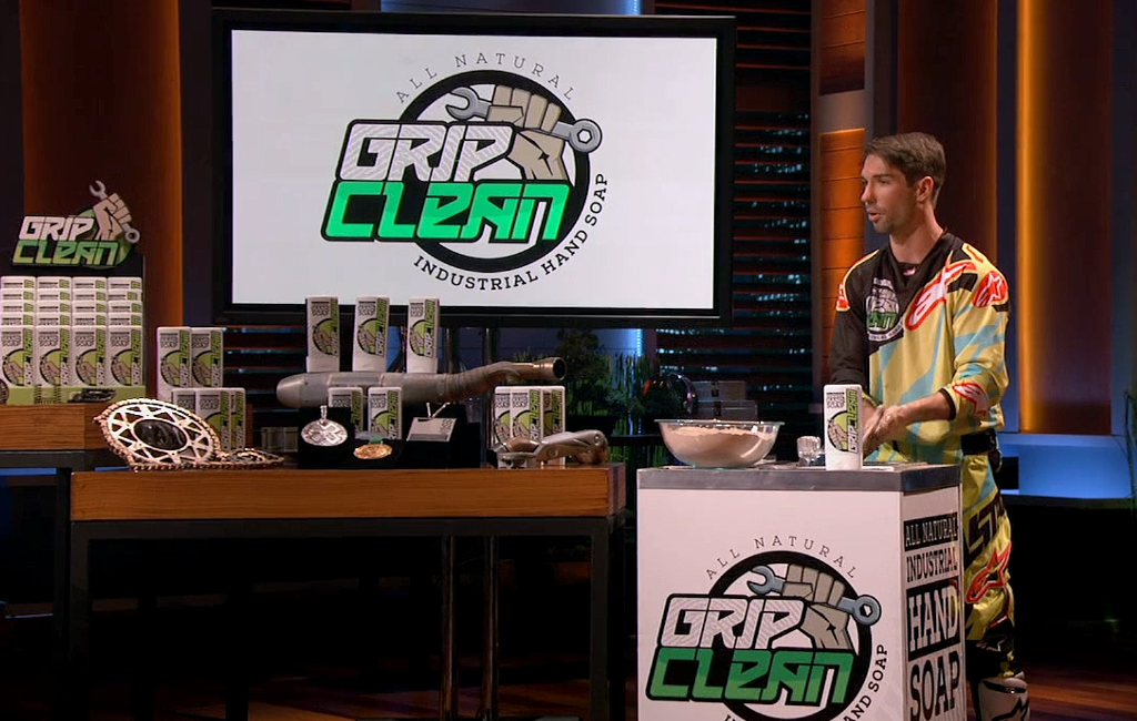 founder-of-grip-clean-pitching-on-shark-tank