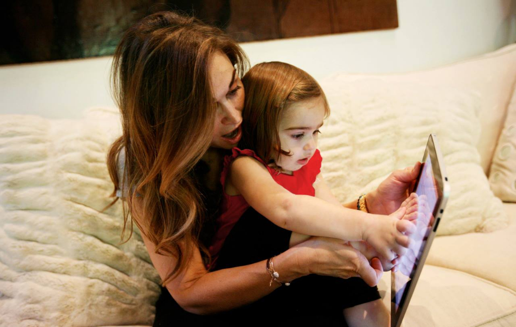 mom-and-daughter-measuring-foot