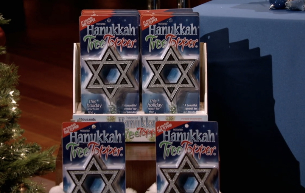 hanukkah tree topper shark tank