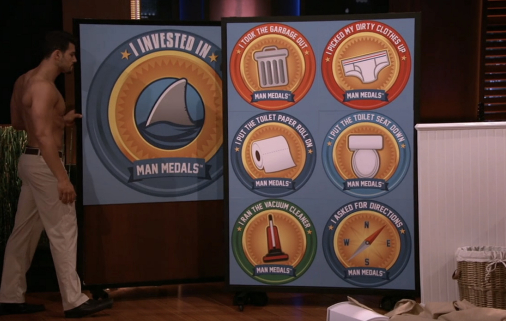 man medals shark tank