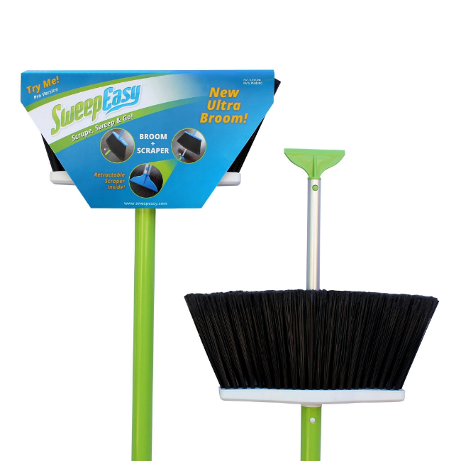 Sweep Easy Broom and Scraper